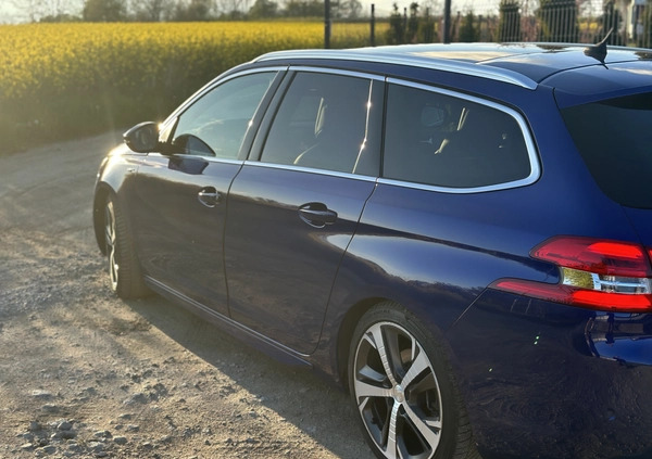 Peugeot 308 cena 64900 przebieg: 104000, rok produkcji 2018 z Trzebnica małe 211